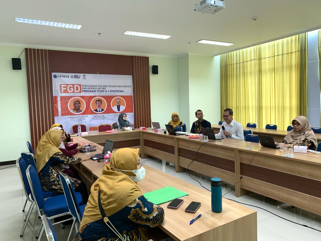 Tingkatkan Mutu, S1 Statistika Gelar FGD Penyusunan VMTS dan Kurikulum OBE