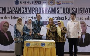 Read more about the article Program Studi S1 Statistika FSTP UNIMUS Melaksanakan Asesmen Lapangan Akreditasi oleh LAMSAMA
