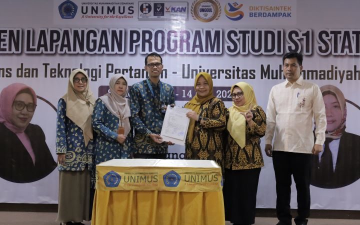 Program Studi S1 Statistika FSTP UNIMUS Melaksanakan Asesmen Lapangan Akreditasi oleh LAMSAMA