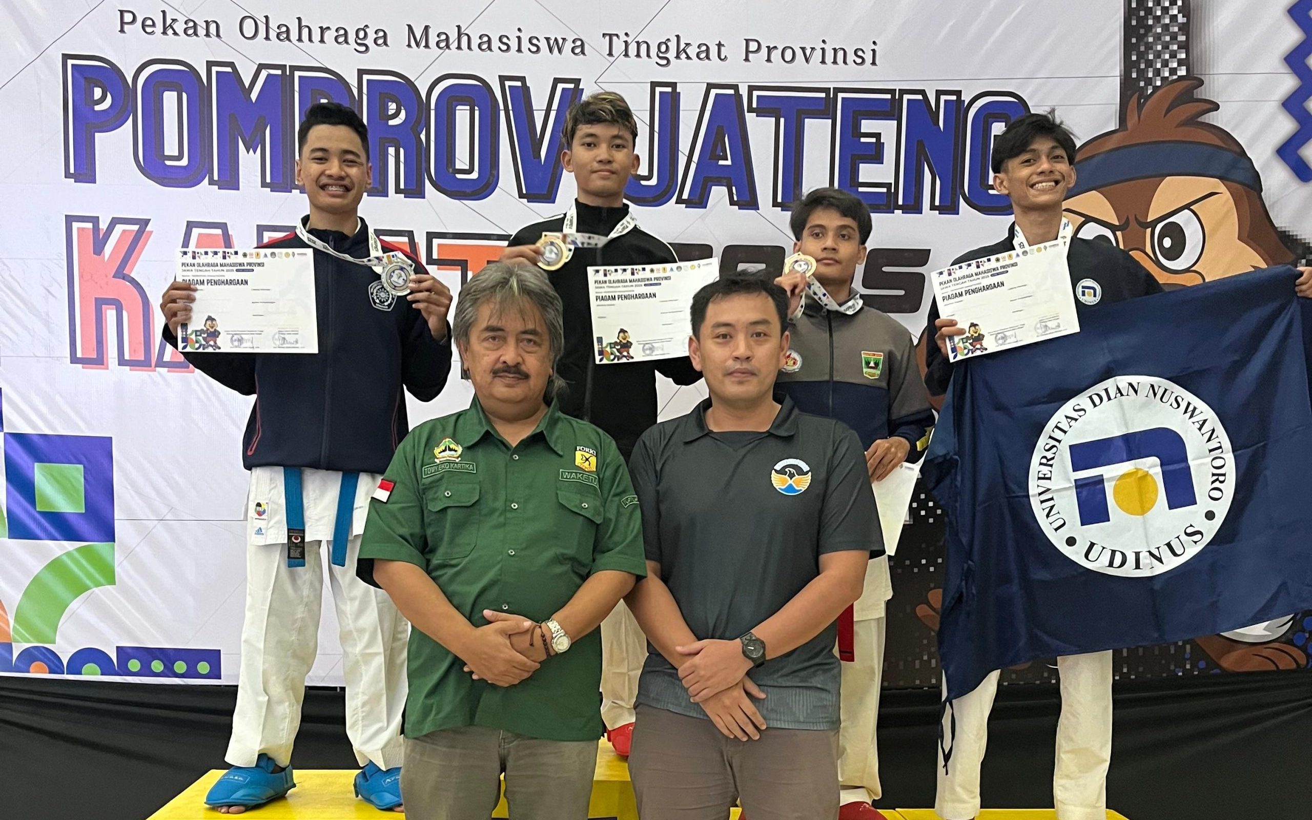 Mahasiswa S1 Sains Data FSTP UNIMUS Raih Juara 2 di POMPROV Jateng 2025 Cabor Karate